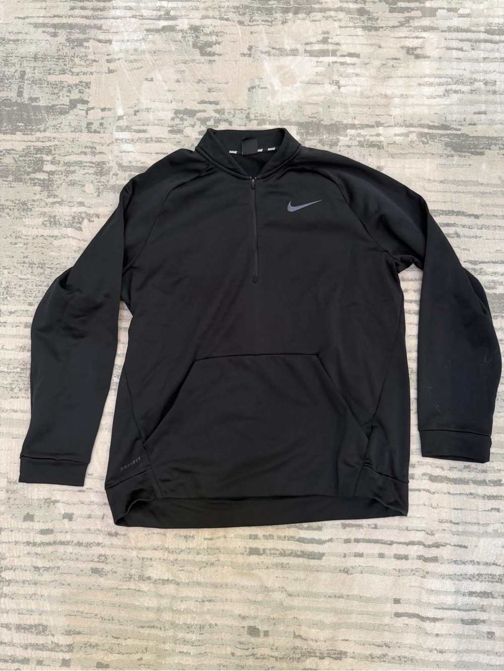 Nike Men’s Black Quarter-Zip Pullover Jacket